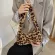 Pard Print Women Sml Oulder Bag H Soft Fluffy Ladies Baguette Se Handbags Vintage Fe Underarm Bags