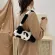 Pard Print Women Sml Oulder Bag H Soft Fluffy Ladies Baguette Se Handbags Vintage Fe Underarm Bags