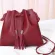 Women Vintage Bucet Bag L Match Tassel Mesger Retro Ladies Oulder Handbag Crossbody Tote Bags