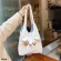 Cute Soft Handbags Winter Cartoon BRDERD LARGE OULDER BAGS F LAMB Wool Student Girls Ca Tote