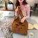 Cute Soft Handbags Winter Cartoon BRDERD LARGE OULDER BAGS F LAMB Wool Student Girls Ca Tote