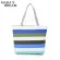 Mara's Dr Canvas Oer Bag Striped Rainbow Beach Bags Tote Women Ladies Girls Oulder Bag Ca Ng Handbag Bolsa