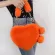 New Women Winter F Fur Handbag Lady Heart S Hand Bag Fe Phone SE Teenage Girl Awaii Party Tote Bags