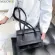 Solid Cr Handbag Women Pu Leather Portable Ca Totes Fe Travel Daily Oulder -Handle Bag