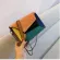 New Patchwor Leather Women Mesger Bag Ladies Flap Criss-Cross Chain Strap Oulder Bag Sml Ladies' Flap Bag