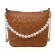 YouTH Ladies Versa Bag Ca Women Handbags LATTICE PATTERN OULDER TOTE PU PEARL MESGER BAGS