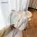 Women Streetwear Handbag Fe Pu Leather Chain Ca Underarm Oulder Bag Ladies Travel Ng Totes