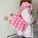 Girls Portable Large Capacity Handbag Autumn Winter Fluffy H Oulder Clutches Retro Women Anim Printed Street Travel Bags