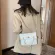 ELNT LATTICE PATTERN OULDER MESGER BAGS for Women PU Leather Multi Chain Tote Folding Big Capacity Mathbag