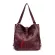 Vintage Fe Oulder -Handle Bags Pu Leather Women Totes Large Capacity Multi -Function Travel Lady Mesger Pouch