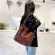 Vintage Fe Oulder -Handle Bags Pu Leather Women Totes Large Capacity Multi-Function Travel Lady Mesger Pouch