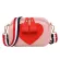 Women Square Crossbody Bag Ed Leather Pu Leather Pu Leather Bag Zier Phone Bag Se Red Lelly Decoration Handbag