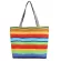 Women's Striped Canvas Handbag Fe Ca Tote Ladies Large Capacity NG Bag Reusable Folding Oulder Handbags