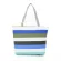 Women's Striped Canvas Handbag Fe Ca Tote Ladies Large Capacity NG Bag Reusable Folding Oulder Handbags
