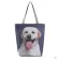 Miyahouse Dog Princed Oulder Bag Women Tote Handbag Mer Beach Bag for Fe Anim Design Handbag Lady