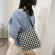 Portable Women Oulder Bag Youth Ladies Lattice Pattern Bucet Totes Large Capacity Ng Travel -Handle Bags New