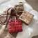 Lattice Pattern Oulder Bag for Women Solid Cr Mesger Handbag Ca PU Leather Street -Handle Totes