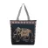 Women's National Cartoon Brdery Canvas Handbag Fe Ca Tote Large Capacity NG Bag Reusable Oulder Bags
