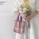 Orean Plaid Canvas Oulder Bag Large Capacity Fe Ca Sml Hand Bag Women Ng Bags Rainbow Lattice Handbag