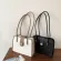 Square bag Korean leather bag, handbag, shoulder bag Fashion bag, TOT, Suede Leather, Women's Bag, Minimal style