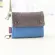 BEIBAOBAO 2019 Women Cotton Fabric Short Wallet for Femed Capacity Gray Blue Ladies Denim Multifunction Men Pruse Mini