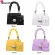 Retro Women Crossbody Bag Stripe Pu Leather Solid Chain Daily Oulder Pouch Exquisite NGS