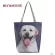 MiyaHouse Dogs Print Tote Bag Cartoon Design MMER Beach Bags for Fe Daily Use Single Oulder NG BAG