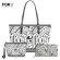 Forudesigns 3PCS Women's Handbag Set Hawaiian Polynesian Samoan Tribe Pattern Pu Leather Ladies Handbag Oulder Bags