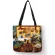 Cranim Popular L Painting Cat Print Women Tote Bags en Reusable NG BAG OULDER BAG for Women SAC A Main