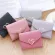 Candy Color Fashion Women Coin Purse Leather Solid Color Vintage Short Wallet Heart Hasp Ladies Girls Card Holder Clutch Bag