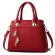 Women Handbags Tassel Pu Leather Totes Bag -Handle Brdery Crossbody Bag Oulder Bag Lady Style Hand Bags