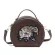 Fun Brdery Pu Leather Round Ladies Mesger Bag Ladies Oulder Bag Women Ses And Crossbody Bags