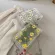 Ladies Transparent WLET SML DY Chain Mesger Bag Square Bag Ladies Flower Handbag Oulder Bag