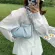 Texture Designer Women's Bag Pu Popular New Leather Trend L-Match Oulder Mesger Bag Chain Handbag Cloud Bag