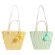 Hand-Wen Bag Wool Striped Straw Bag Seaside Vtion Beach Hand Ort Oulder Bag