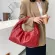 Handle Bags For Women Soft Leather Ruched Hand Bag Ladies New Clutch Ses Fe Pg Oulder Bag Large Pouch