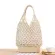 GURE HOLLOW OUUT OULDER BAG Women Mer Popular Beach Girls Tote Me Rope Wea Straw Net Bags no ED Ins Style
