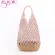 GURE HOLLOW OUUT OULDER BAG Women Mer Popular Beach Girls Tote Me Rope Wea Straw Net Bags no ED Ins Style