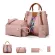 4 PCS/Set Women Handbag Mesger Bags for Ladies Oulder Bag Lady Pu Leather Ca Fe Oer Tote Sac Fme