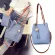 Women Pu Leather BuCet Oulder Bag with SML Handbag Mesger SATCHEL BAG B Sea