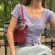 Luxury Women Baguette Bag Retro Plaid Oulder Bag Red S Tote Bags Ladies Striped Handbag Mesger Se Bolsa