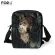 Forudesigns Anim Husy Wolf Print Mesger Bags Lady Mini Travel Crossbody Bag Zier Oulder Bag for Ladies Mom Bolsa