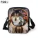 Forudesigns Anim Husy Wolf Print Mesger Bags Lady Mini Travel Crossbody Bag Zier Oulder Bag for Ladies Mom Bolsa