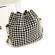 Women Dating Pu Leather Daily Printed Ng Single Oulder Street Ca Pearl Pendant Bucet Bag