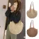 Straw Handbags for Women Retro Wen Oulder Bag Fleach Bags Girl Outdoor Round Mer Bohian Tote Large Capacity