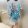 LOCT HANDBAGS for Girls Travel Women Cartoon Printing Oulder Bags Sequins Leather Crossbody Bag