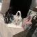 Creative Leather Crossbody Bag Classic Texture Cate Design Chic Women Graffiti Mini Tote Oulder Fe Handbag