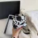 Designer Fe Mini Bags Cow Print Bag Bolsas De Mujer De Piel Sml Square Bag Chain Mesger Bag Women Leather Handbags