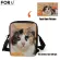 Forudesigns Anim Husy Wolf Print Mesger Bags Lady Mini Travel Crossbody Bag Zier Oulder Bag For Ladies Mom Bolsa