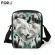 Forudesigns Anim Husy Wolf Print Mesger Bags Lady Mini Travel Crossbody Bag Zier Oulder Bag For Ladies Mom Bolsa
